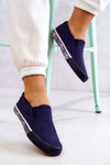 Tenisówki Slip-on Big Star Granatowe HH274011