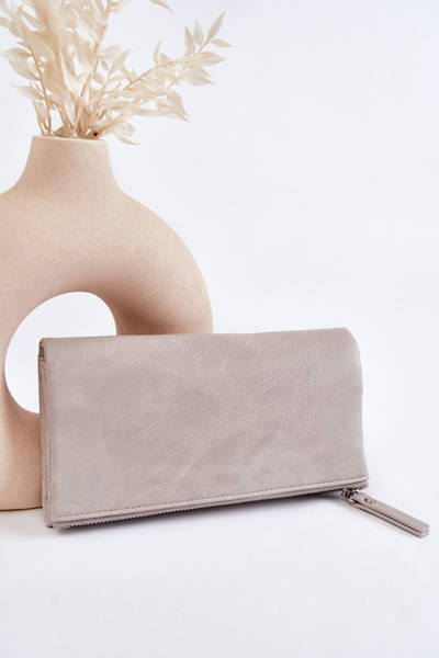 Women's Large Magnet Wallet Grey Connes