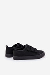 Youth Low Velcro Sneakers Black Dilan