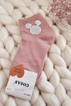 Women's Cotton Socks With Cubic Zirconia Cosas Pink
