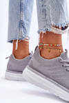 Women's Lace-up Sports Shoes Gray Lavarone