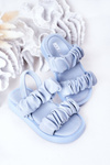 Children's Sandals With Drawstring Blue Sweetness