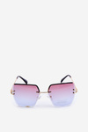 Women's Sunglasses with Tinted UV400 Lenses Gold-Pink