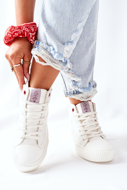 Women's Sneakers Cross Jeans High White II2R4022