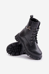 Insulated Girls Boots With Zipper And Decoration Black Zinnirella