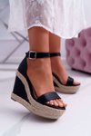 Women's Espadrille Sandals Black Devon
