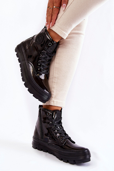 High Sneakers Big Star KK274533 Black