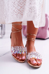 Women's Sandals Lu Boo Crystals Gold Madina