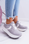 Sporty Women's Grey Shoes SportFreak