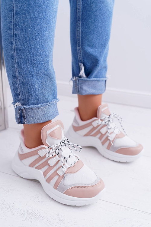 Sporty Women's Thick Sole Shoes Nude Fippo