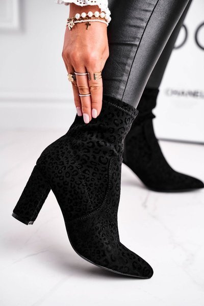 Women’s Boots On High Heel Black Panther