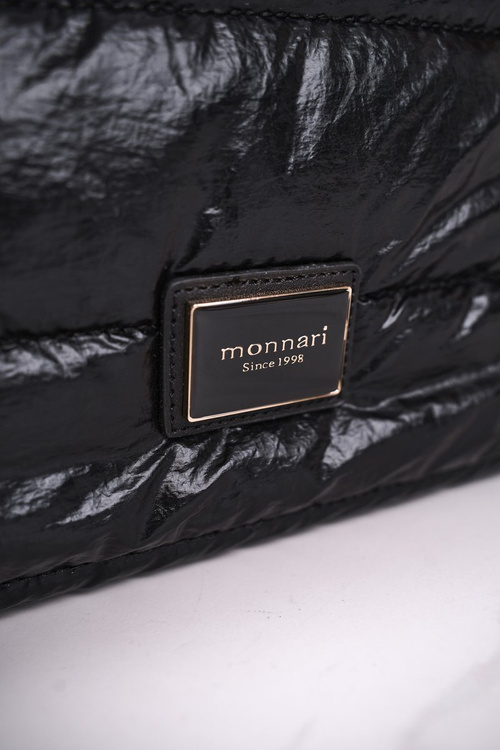 Large Shopper Bag MONNARI MONNARI BAG5720-020 Shiny Black