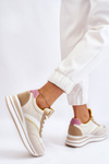 Wedge Sneakers Beige Hermain