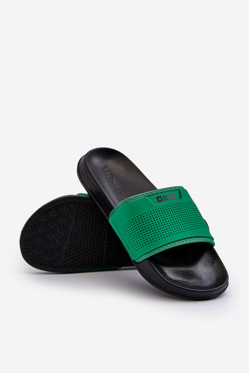 Light Men's Flip Flops Big Star NN174693 Green