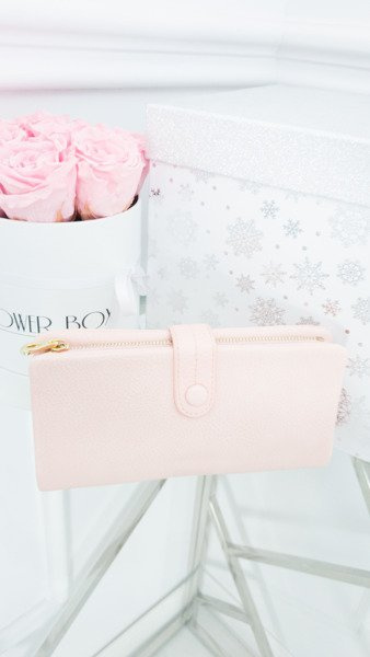 Large Women's Wallet Powder Pink