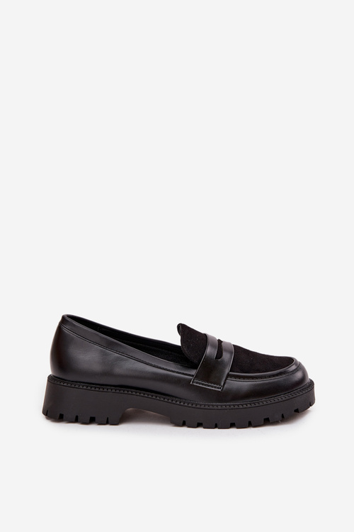 Women's Moccasins From Eco Leather Black Cailen