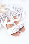 Children's Velcro Sandals White Aimy