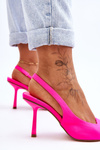 Classic Pointed Heels Neon Pink Whitley