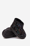 Kids Snow Boots With Hearts Black Calivine