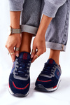 Buty Sportowe Platforma Big Star Granatowo-Czerwone GG274A055 