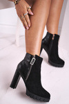 Women's Boots On High Heel Black Cissy