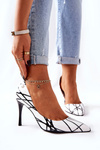 Stiletto heels Monnari 0380-M00 White and black