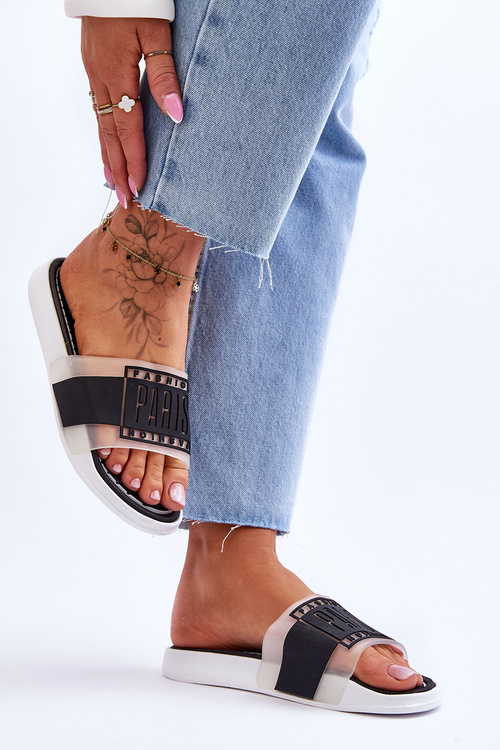 Women's Sport Slippers Black Sunrise