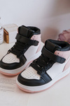 Kids' High Sports Shoes White-Pink Teredite 