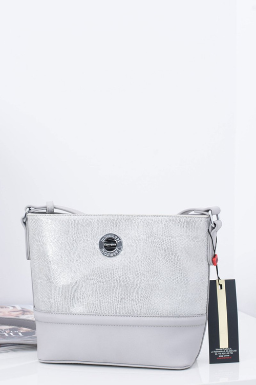 Women's Handbag Silver Grey Letter Bag