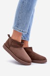 Low Snow Boots Made Of Eco Suede Brown Nelsanna