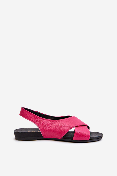 Zazoo 40407 Women's Leather Sandals Fuchsia