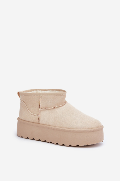 Women's Platform Snow Boots Light Beige Ninala
