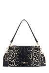 Classic Messenger Bag Snake Pattern NOBO N1340-CM23 Black-Gold