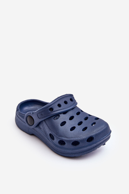 Children's Foam Slides Navy Lucas