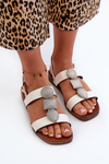 Women's Flat Sandals With Embellishments Sergio Leone SK072H White