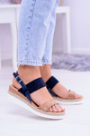 Women's Felucci Linen Anchor Sandals