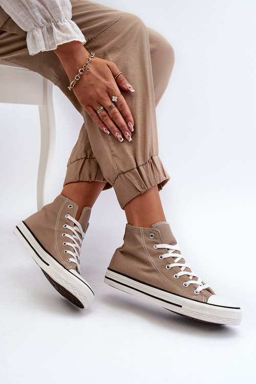 Women's Classic High Sneakers Beige Remos
