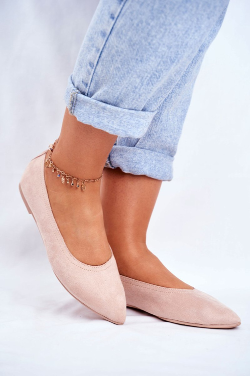 Women’s Ballerinas Eco-Suede Pink Bellissima