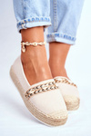 Women's Platform Espadrilles Linen Beige Mindi