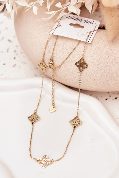 Łańcuszek Damski Stal Nierdzewna Złoty