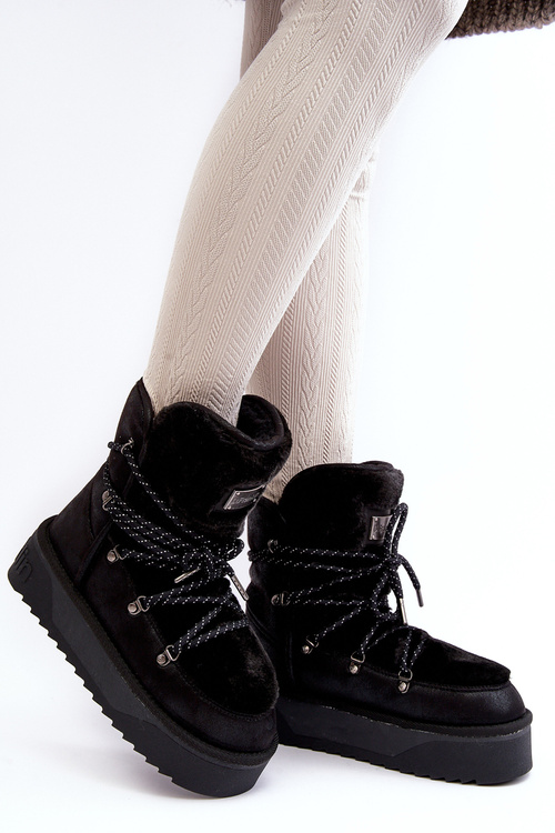 Waterproof Platform Vegan Snow Boots DFranklin DFSH371008 Black