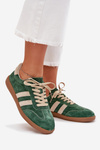Women's Suede Sneakers Green Sirella