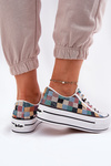 Patterned Women's Sneakers On Platform Lee Cooper LCW-25-31-3441L Multicolor