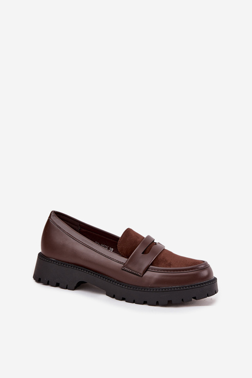 Women's Loafers Made of Eco Leather Chocolate Cailen