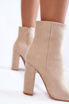 Elegant Suede Boots On a post Beige Ettany