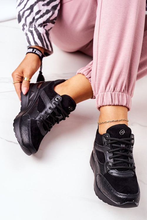 Wedge Sneakers Black Temida
