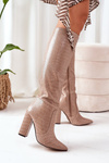 Trendy Boots On A Bar Dark beige Constancy