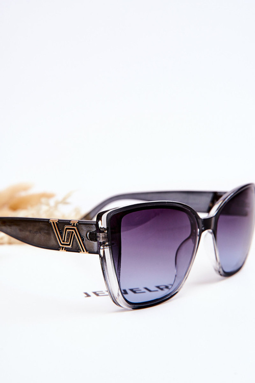 Sunglasses With UV400 Prius V202 Decoration Transparent Black
