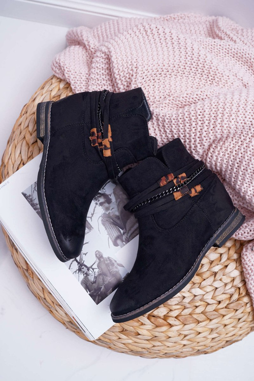 Women's Suede Boots Hidden Anchor Black Mirley