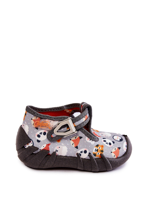 Shoes Befado slippers Animals 110P460 Grey